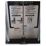 CYBEX LEG EXTENSION W / WEIGHTS