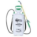 RealWork 3-Gallon Handheld Tank Sprayer with Carry Handle and Shoulder Strap for Pests & Weeds