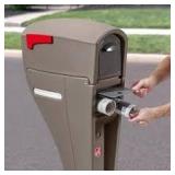 Step2 Mail Master Streamline OverPost Mounted Plastic Mailbox-Mocha