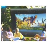 OUTDOOR SCREEN INFLATABLE OUTDOOR SCREEN, 10.5FT.