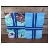 Set of 2 Whitley Willows Microfiber Beach Towel 35" x 70" Turtles