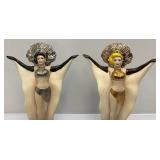 1981 Jim Beam Las Vegas Showgirl Decanters (NIB)