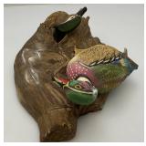 Vintage Collectible Sky Country Porcelain Wood Duck Decanter  In Original Box (NIB)