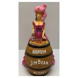 Vintage Jim Beam Collectible Cowboy & Saloon Girl Decanters In Original Boxes (EMPTY)