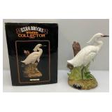 Vintage Ezra Brooks Wildlife Collector Series Snowy Egret Decanter In Original Box (EMPTY)