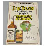 Vintage Jim Beam Cardboard Display Piece (NIB)