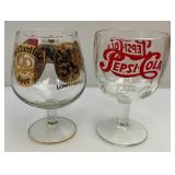 Vintage Collectible Glasses & Mugs Including PEPSI & More