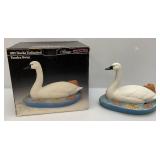 1991 Ducks Unlimited Beam Tundra Swan Decanter (Empty) In Original Box