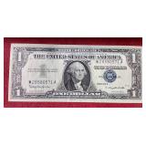 Crisp 1957-B Silver Certificate $1 Note