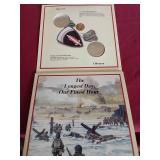 Rare D-Day 50th Anniversary U.S./French Silver Coin Set With Beach Sand