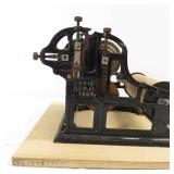 2 Small Antique Rotary Printing Presses - 1890 and 1904