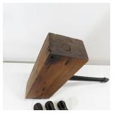 Vintage Cast Iron Cobblers Stand and Boot Scraper