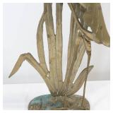 Brass Heron/Crane Sculpture