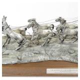 The Holdup of the Overland Stage Pewter Sculpture - Gordon Phillips 224/750