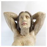 Wood Figurehead 3/4 Length Nude Female - Nettle Creek