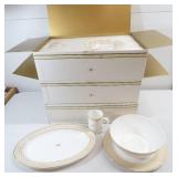 Mary Kay Golden Anniversary Bumblebee Dinnerware - 3 Full Place Settings + Extras