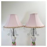 2 Whimsical Lamps - Pink Lady Dress Forms