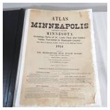 Huge Antique Minneapolis 1914 Atlas