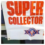 Vinyl Coca-Cola Super Bowl XXVI Advertising Banner 1991