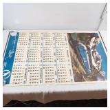 Lot of 18 LARGE Vintage Railroad Calendars - Great Northern, Burlington 1962-1973