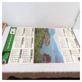 Lot of 18 LARGE Vintage Railroad Calendars - Great Northern, Burlington 1962-1973