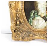 Vintage Pamona Oil Painting in Ornate Gold Gilt Frame