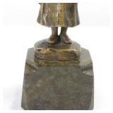 Schmidt-Felling Bronze Little Girl Sculpture