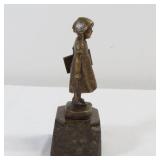 Schmidt-Felling Bronze Little Girl Sculpture