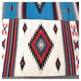 2 Vintage Woven Southwest Design Blankets