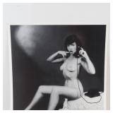 Bettie Page Nude Photograph Signed By Bunny Yeager