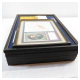 Reproduction Framed Historical Documents and Letters