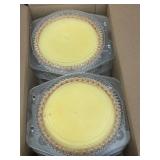 L - Box of 6  Table Talk Pies - Egg Custard 8" - Net Wt 22 Oz