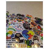 50 Brand New Autism Awareness Stickers *P