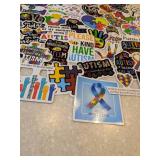 50 Brand New Autism Awareness Stickers *P