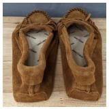 Minnetonka Kilty Suede Softsole Moccasins Women