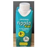 1 New Case of Original Ripple Kids Plant-Based Milk and 2 Cases of Ripple Vanilla Protein Shakes *B