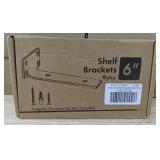 7 Brand New EVCUHASL 6 Packs - 6 Inch Heavy Duty Floating Shelf Brackets $139.95 Retail *B