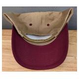 48 Brand New Advantage Series Ltd. Khaki and Maroon Cotton Snap Back Hats OSFM *A