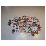 60 Total Brand New Christmas Stickers Reindeer Snowman Trees *P