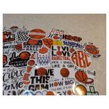 50 Total Brand New Basketball Stickers *P