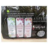 4 Brand New Cases of 12 Aspire Healthy Energy Drinks 12 oz Variety Pack 48 Total $153.80 Retail *N