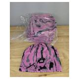 48 Brand New Advantage Series Ltd. Beanie Hats, One Size Fits Most Pink with Grey Black & Camo *A