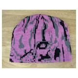 12 Brand New Advantage Series Ltd. Beanie Hats, One Size Fits Most Pink with Grey Black & Camo *A