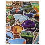 50 New National Park Theme Aesthetic Stickers for Water Bottles, Laptops, Scrapbook Etc *E