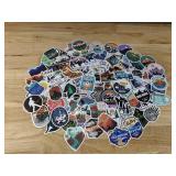 100 New Adventure and Camping Theme Aesthetic Stickers for Water Bottles, Laptops, Scrapbooking Etc *E