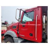 2010 Mack GU812 Cab Behind Engine Plow Truck with Falls Snow Plow, Side Plows, De-Ice Solution Spreader and 10