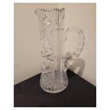 Elegant Brilliant Cut Crystal Pitcher.