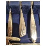 52 Pieces Community Plate Flatware Set with Storage Box. No Monogram.