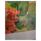 A pair of Floral Watercolor Paintings by Betty A. Wiens.