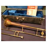 Brass Oxford Trombone. Made In England.